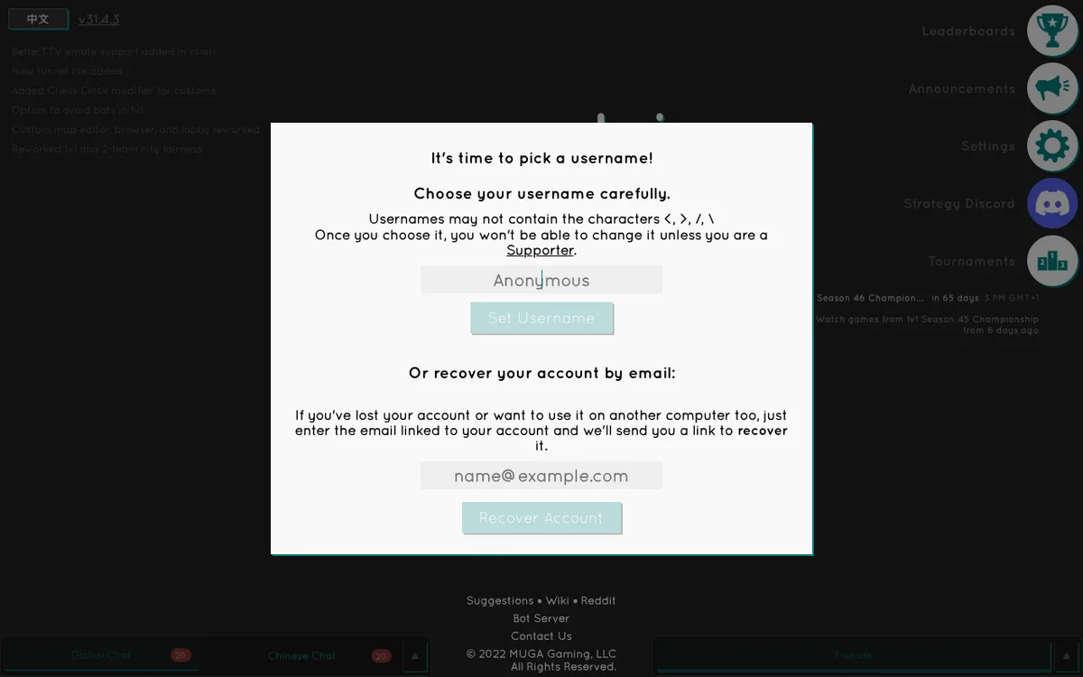 generals.io as it appears in the browser