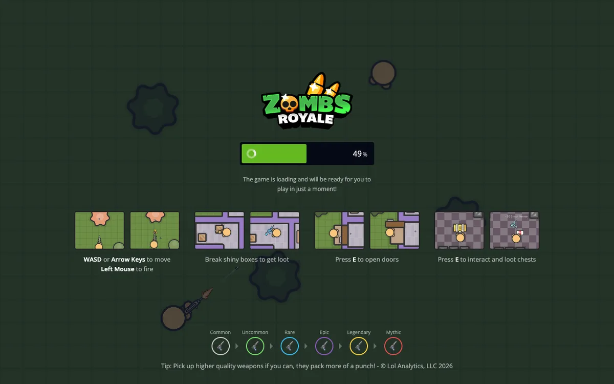 Zombs Royale as it appears in the browser
